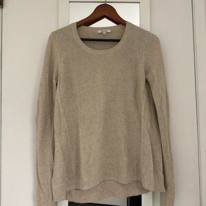Madewell Women's Beige Crew Neck Sweater